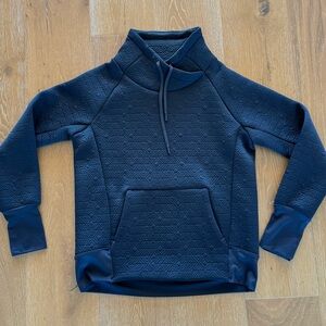 Athleta Quilted Jacquard Black Hoodie (XS)